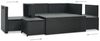 vidaXL 6-tlg. Garten-Lounge-Set mit Auflagen Poly Rattan Schwarz 47809 Bild 4