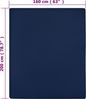 vidaXL Spannbettlaken 2 Stk. Jersey Marineblau 160x200 cm Baumwolle 136237 Bild 4