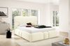 Polsterbett Schlafzimmerbett JORDAN 140x200cm Komplettset in Stoff Doha Creme Bild 1