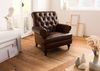 Sessel Echtleder 84x84x94 braun CHESTERFIELD #105 Bild 2