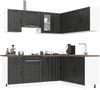 vidaXL 11-tlg. Küchenschrank-Set Kalmar Schwarz Holzwerkstoff 3314942 Bild 1