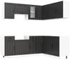 vidaXL 11-tlg. Küchenschrank-Set Kalmar Schwarz Holzwerkstoff 3314942 Bild 2