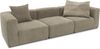 DOMO. collection Sofa 800011, 3 Sitzer, Rechteckig, individuell kombinierbar, Cord 3er Couch, modular, Polstergarnitur, 301 x 108 x 69 (BxTxH), schlamm Bild 3