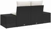 vidaXL Gartensofa mit Kissen Schwarz 184 x 62 x 69 cm Poly-Rattan 42006802 Bild 4