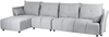 Ecksofa TOMRA Stoff Hellgrau Rechtsseitig Bild 4