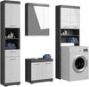 INOSIGN Badmöbel-Set Siena, 4 teilig, bestehend aus:, (Set, 4-St), Hochschrank, WBU, Spiegelschrank, Waschmaschinenumbauschrank Bild 2