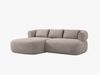 Micadoni 5-Sitzer Ecksofa Jenny Kleine Version Links Boucle Now or Never Hellbraun Bild 2