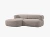 Micadoni 5-Sitzer Ecksofa Jenny Kleine Version Links Boucle Now or Never Hellbraun Bild 3
