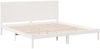 vidaXL Massivholzbett Extra Lang ohne Matratze Weiß 180x210 cm 3309304 Bild 3