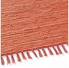 TaraCarpet Teppich Flickenteppich TaraCarpet Sylt mit Fransen, rechteckig, Höhe: 5 mm, Wohnzimmer Schlafzimmer Küchenteppich terracotta 140x200 Bild 3