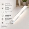 OYLCDI LED Unterbauleuchte LED Lichtleiste mit Bewegungsmelder, dimmbare Akku Schranklampe, LED festintegriert, mit Auto-Modus, 3 Lichtfarben, USB-Ladekabel inklusive, LED Nachttischlampe, Kaltes Weiß, led streifen, Warmes Weiß, Natürliches Weiß, Küche... Bild 3