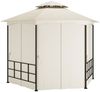 vidaXL Pavillon mit Seitenwänden 3,1x2,7 m Creme 313931 Bild 3