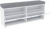 TARGET HOME SCHUHBANK Spanplatte Weiß (H 52.5 x T 27.1 x B 91.2, 120.2 cm) Bild 4