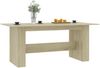 vidaXL Esstisch Sonoma-Eiche 180x90x76 cm Holzwerkstoff 800471 Bild 3