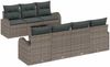 vidaXL Gartensofa-set Grau 55 x 55 x 37 cm Poly-Rattan 3345949 Bild 2