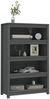 vidaXL Bücherregal Grau 80x35x126 cm Massivholz Kiefer 821686 Bild 4