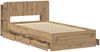 vidaXL Bettgestell mit Stauraum mit Kopfteil Artisan-Eiche 80 x 200 cm 3433912 Bild 4
