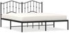 vidaXL Bettgestell mit Kopfteil Metall Schwarz 180x200 cm 373793 Bild 2