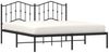 vidaXL Bettgestell mit Kopfteil Metall Schwarz 180x200 cm 373793 Bild 3