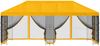 vidaXL Pavillon mit Seitenwänden 6 x 3 m Gelb Polyester und Stahl 190 3376001 Bild 3