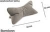 BONVIONN Leseknochen SELMA - ca. 42 x 22 cm - 2er Set grau Bild 2