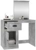 vidaXL Schminktisch mit Spiegel Betongrau 90x50x132,5 cm Holzwerkstoff 816764 Bild 5