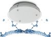 TRANGO LED Deckenleuchte, Dimmfunktion, 3102 Feuchtraum IP44 LED Deckenstrahler Eckig für Bad 3-Stufen dimmbar *LILY* inkl. 12 Watt 3000K warmweiß LED Modul, Design Kristalleffekt Glas Lampenschirm, warmweiß, Deckenlampe, Wandleuchte, Badlampe Bild 4