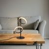 ZMH Moderne LED Tischleuchte Schwarz Abnehmbare Ringe 13W 3000K Warmweiß Abnehmbar Arbeitszimmer Bild 3