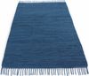 carpetfine Teppich Kelim Chindi uni, auch als Läufer, rechteckig, Höhe: 5 mm, Wendeteppich, reine Baumwolle, handgewebt, Uni-Farben, mit Fransen Bild 2