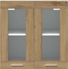 vidaXL Küchen-Wandschrank Lyon mit Glastüren Artisan-Eiche 60x31x60 cm 856168 Bild 4