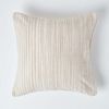 Homescapes Kissenhülle Gestreifter Chenille-Kissenbezug in Beige, 45 x 45 cm Bild 5
