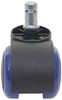 5er-Set Hartbodenrollen HWC-H86, Bürostuhl-Rollen Stuhlrollen, 150kg belastbar Ø 11mm ~ blau Bild 5