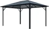 Vente-unique - RADELA Arbour and gazebo Metall Grau - B 300 cm x H 260 cm x L 398 cm Bild 4