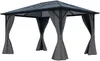 Vente-unique - RADELA Arbour and gazebo Metall Grau - B 300 cm x H 260 cm x L 398 cm Bild 2