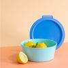 Koziol Schale 1,3l mit Deckel Nora Box sweet green/strong blue Bild 2
