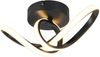LED Decken- und Wandleuchte RUSA Metall in Schwarz, Breite 28cm Bild 2