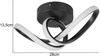 LED Decken- und Wandleuchte RUSA Metall in Schwarz, Breite 28cm Bild 3