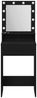 vidaXL Schminktisch mit Regal Schwarz Eichen-Optik 50 x 41 x 135 cm 865092 Bild 5