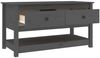 Couchtisch Grau 102 x 49 x 55 cm Massivholz Kiefer [820923] Bild 5