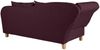 Selma Recamiere mit Armteil links klappbar Flachgewebe Burgund Buche Natur Bild 5