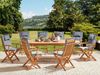 Gartentisch Set MAUI II Akazienholz 160 220x100x74 cm Graphitgrau Bild 3