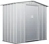 Vente-unique - LINUS Gartenhaus Metall Grau - B 103 cm x H 187 cm x L 191 cm Bild 2