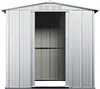 Vente-unique - LINUS Gartenhaus Metall Grau - B 103 cm x H 187 cm x L 191 cm Bild 3