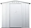 Vente-unique - LINUS Gartenhaus Metall Grau - B 103 cm x H 187 cm x L 191 cm Bild 4
