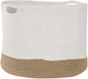 Textilkorb Baumwolle weiß beige 2er Set KAHAN Bild 5