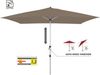 Doppler Sonnenschirm / Kurbelschirm "Expert 300 x 200 Auto Tilt", greige, 300 x 200 cm Bild 2