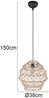 Boho Pendelleuchte HIVE mit Lampenschirm geflochten aus Hanfseil, Ø 38cm Bild 4