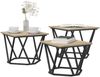 vidaXL Couchtisch 3 pcs Sonoma-Eiche Ingenieure Holz und Stahl 868280 Bild 3