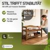 Casaria Schuhregal Schuhständer Holz Akazie 2 Etagen Bild 2