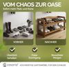 Casaria Schuhregal Schuhständer Holz Akazie 2 Etagen Bild 5